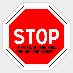 STOP (SOCIAL DISTANCING) Sticker